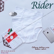 CD Rider 123B Channel | White Striped Men's Underwear | Rider Rider | Jumbo Men's CD - May Yasmine