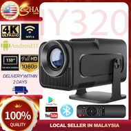 [Local Seller] 2024 New HY320 Projector Portable LED Projector 8000 lumens Android 11.0 180 ° Rotati