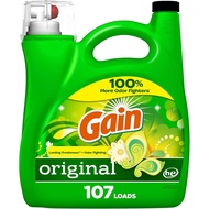 Gain + Aroma Boost Laundry Detergent Liquid, Original Scent, 107 Loads, 154 fl oz, HE Compatible Lau