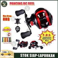 Baitcasting reel bc left hand 10 kg drag 7.2:1 speed ratio Baitcasting reel cup BC Reel Rell Rill Hi