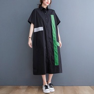 XITAO Shirt Dress Simplicity Casual Loose  Women