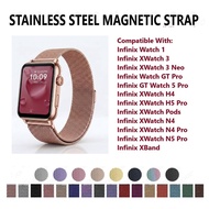 Stainless Steel Magnetic Strap Band - Infinix Watch 1 XWatch 3 Neo GT Pro GT Watch 5 Pro H4 H5 Pro P