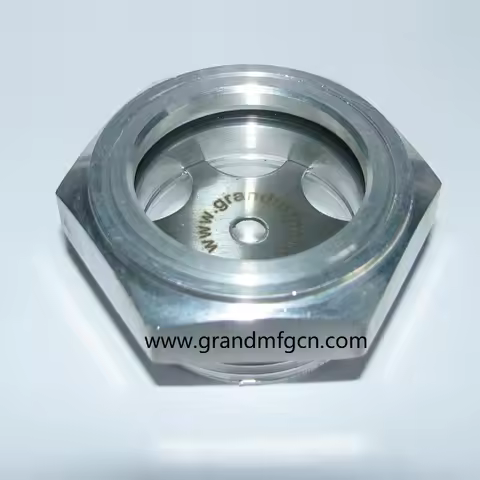 BSP1' 1-1/4' M42 OR G1' G1-1/4' Hex Head Aluminum Oil Level Sight Glass Window Oil Indicator Gauge f