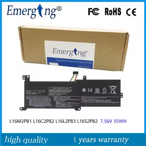 7.56V 35WH Battery L16L2PB2 for Lenovo 320-14ABR 320-15ABR 520-15IKBR Xiaoxin 5000 Series L16L2PB3 L