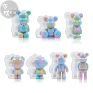 [Angel Bella DIY Handmade] MJ999 7 Styles Half Flat Violent Bear Little Doll|Silicone Mold With Hole