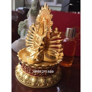 Buddha Statue Feng Shui - Car Toys - Worship Decoration - Than Tai - Gold Plated Et501
