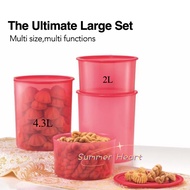 Tupperware One Touch Large Set(Topper 2L/Canister 4.3L)