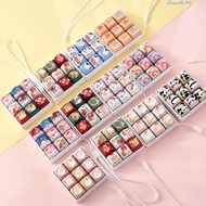 ELLSWORTH 9-Key Keyboard Pendant, 9-Key Cartoon Animals Keycap Fidget Keychain, Keyboard Button Clic