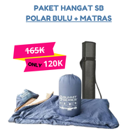 PAKET HEMAT - Sleeping Bag Polar Bulu Plus Matras Camping Kantong Tidur Lebih Hangat