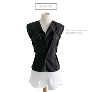 Black Patsy Women's Blouse Top Bangkok Thailand