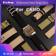 Apply to CASIO A159W-N1 A158WA A168 Comfortable & Durable Nylon Strap, Waterproof Canvas Watch Band