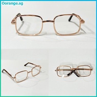orange 1/6 Blythe Doll Metal Glasses Accessories Photography Props 8.5cm For 20cm Cotton Doll Action