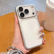 หรูหรา Plating PC เคสโทรศัพท์แบบด้าน For เคส iPhone 17 16 15 14 13 12 11 Pro Max Air i17 pro max i13