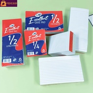 10Pads ( 1 Ream) 80lvs Quiz Pad 1/4, 1/2 Crosswise, 1/2 Lengthwise Quiz Pad Paper School Stationery