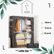 Wardrobe Almari Baju Rak Baju Clothes Organization Storage Rack Cabinet Clothes Rack Bedroom Furnitu