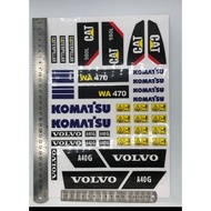 Huina 1583 Rc wheel loader / excavator sticker ReadyStock🇲🇾