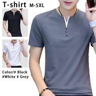 Kemeja Lelaki Lengan Pendek Baju Kerah Lelaki Polo Shirt V Neck T Shirt Baju Lelaki Berkolar 男生衣服Kem