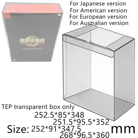 Transparent Box Protector For The Legend of Zelda: Tears of the Kingdom/TOTK/NS Boxes TEP Storage Ga