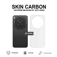 Skin Carbon Vivo X300 Vivo X300 Pro Vivo X200 Vivo X200 Pro Vivo X100 Anti-scratch Garskin Back Prot