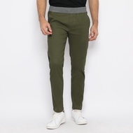 HIJAU ESCROW ARMY GREEN RIB CHINO PANTS