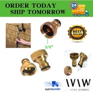 3/4” Brass Tap Adapter for Washing Machine & Garden Tap Connector