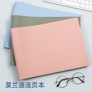 A a4 Loose-leaf Notebook Horizontal Version Soft Leather Thinking Guide Drawing Notebook Blank Noteb