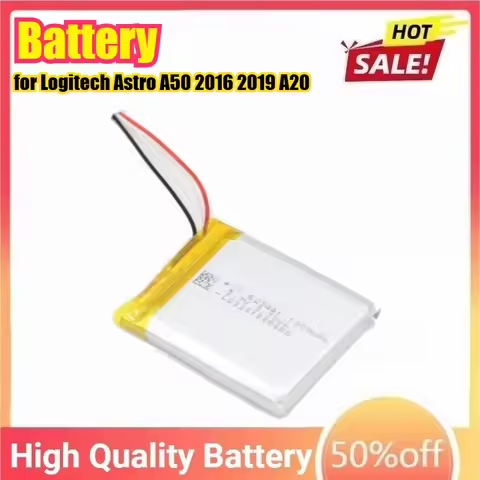 Replacement Battery for Logitech Astro A50 2016 2019 A20 533-000169 533-000191 SRP603443 Gaming Head