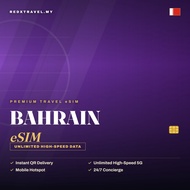 Bahrain eSIM 10GB-20GB & Unlimited Data | Instant eSIM Delivery | 5G/4G High Speed | REDXTRAVEL.MY