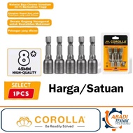 MATA COROLLA Roofing Drill Bit 8 mm Socket Magnet Hex Adapter Bit Adapter Nut Socket Key 8mm 8x45mm