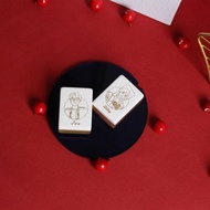 【麻將系列】創意個性禮品圖案客製化麻將雕刻定制logo便攜式麻將