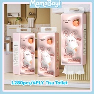 1280pcs 4PLY Multipurpose Hanging Tissue Toilet/ Kitchen Tissue Dry Tissue Kitchen Tissue/ Toilet Ti