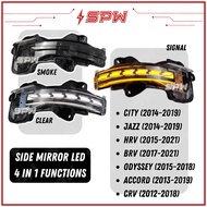 Honda City / Jazz / HRV / BRV / Odyssey / Accord / CRV Side Mirror LED Daylight DRL Sequential Turn Signal Light Vezel