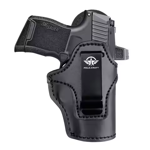 POLE.CRAFT IWB Leather Gun Holsters for Small Pistols : Ruger LCP380 LCP II Sig P365 P238 P938 Walth