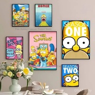 1pc frameless Canvas Painting C-Classic Adult Animation S-Simpsons Whitepaper Poster Paper Sticker C