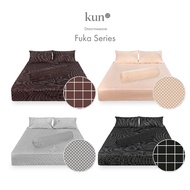 [kun EM] Fuka Printed Series Premium Bed Linen; Pillowcase, Bolster Case, Fitted Bedsheet, Quilt Cov