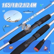 [Hot Sale]Fishing Rod 1.65/1.8/2.1/2.4m Carbon Spinning Casting Rod Lure Pole ML 2-piece Carp Fishing Freshwater Saltwater Accessories