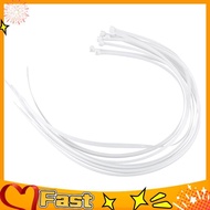 MYA10X Extra Long 76Cm Cable Ties White Zip Wraps