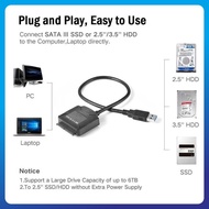 USB 3.0 to SATA Adapter Cable for 3.5 2.5 Inch HDD SSD 40cm - ZD0004