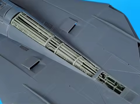 1/48 Scale Die-Cast Resin Aircraft Parts Model Assembled Kit F-14 D Spine Electronics Model Unassemb