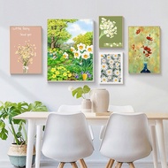 RUOPOTY 60x75cm/50x65cm/40x50cm Frame DIY Frame Oil Painting By Numbers Daisy On Canvas Wall Art Acr