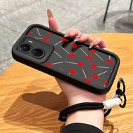 Case For VIVO Y16 Y35 5G Y56 5G Phone Heart Shape Candy Stick Three-Color Silicone Shockproof Strap