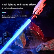 REikirc 75cm RGB Lightsaber 2 in 1 1 or 7 colors Light Saber for 3+ Kids Laser Sword Toy Party Glow