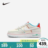 NIKE 耐克男女空军一号休闲板鞋AIR FORCE 1青少年儿童滑板运动鞋大童 FQ8350-110 37.5码