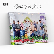 A3 Photo Printing + 3D Wooden Frame Pictbox Poster Already Glossy Lamination