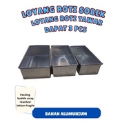 3PCS Aluminum Tear-Off Bread Pan set/ Bread Pan/ Rectangular Pan/ Loaf Pan/ Gembong Bread Pan Jhon B