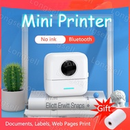 Mini Portable Thermal Printer Pocket Printer Wireless Bluetooth Android IOS Phone Picture Printer