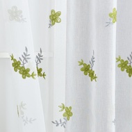 1PC Napearl Fashion Fresh Sheer Curtain Embroidered Soft Sheer Curtain For Living Room Bedroom Balco