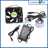 Combo HB20 Zin 16W Mist Sprayer Motor with Light and 24V-2A Power Supply (Free 8x8x2.5Cm 24V Radiato