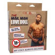 California Exotics - The Mail Man Inflatable Love Doll Masturbator Dildo 5.5" (Brown) / Sex Toy for Men