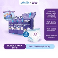 [Bundle Deal] TETO Premium Baby Diaper Pants Size M - XXL FREE Random Wet Wipes or Sipper Cup AKBD00